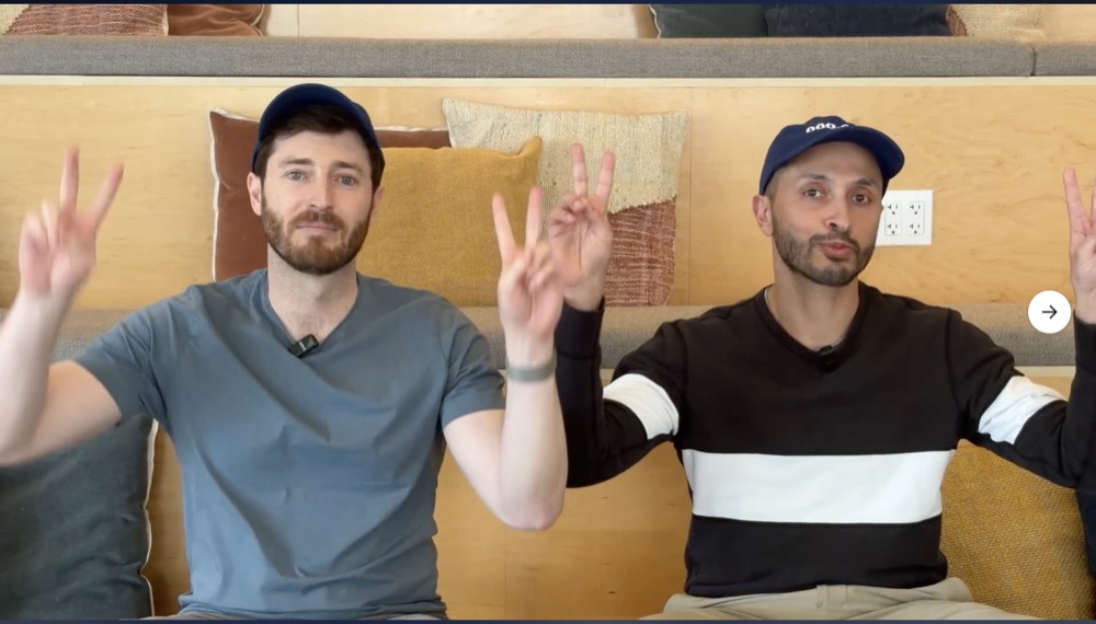 The founders giving you a respectful peace sign